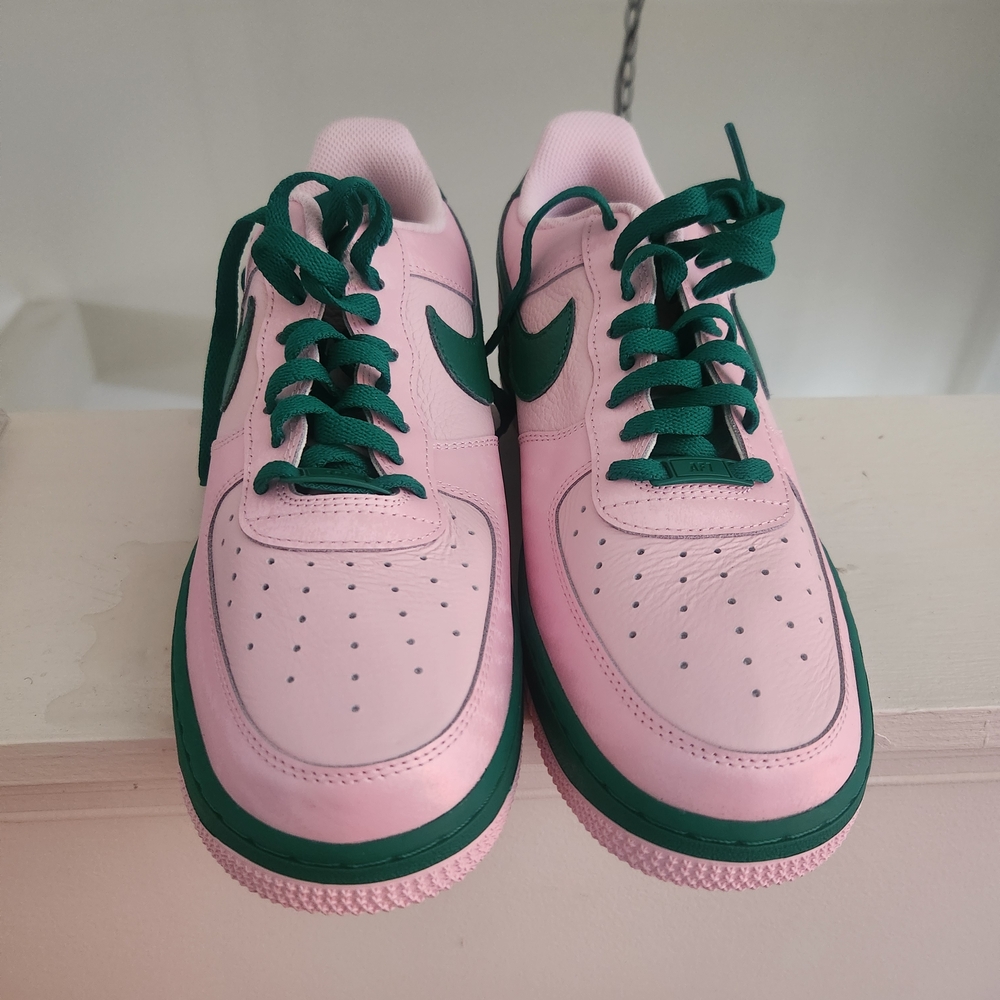 Nike Pink and Green Athletic Shoes